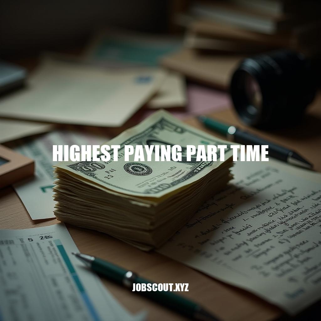 Highest Paying Part Time Jobs: Top Opportunities for Flexible Earning