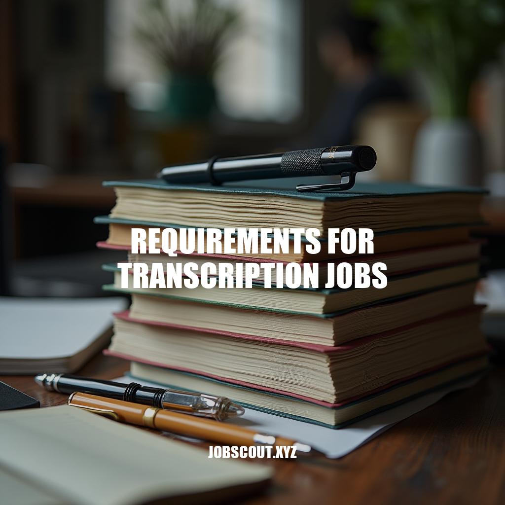 Requirements for Transcription Jobs: A Comprehensive Guide